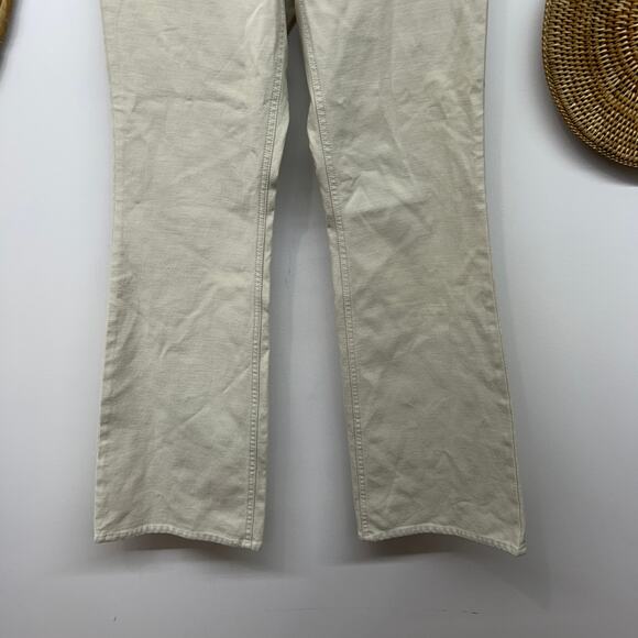 $128 Aritzia Wilfred Free Goodtime Pant 4 Mid Rise Flare Neutral Minimalist - Picture 5 of 7